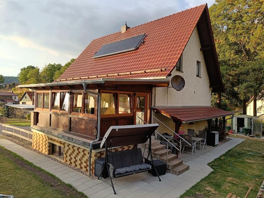 Ferienwohnung Bamberger Mit Wintergarten Schmalkalden Exterior foto